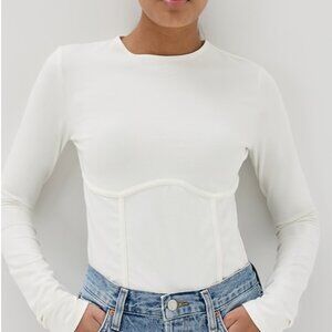 Reformation Thalia Knit Top  Thalia Knit Top SZ L in White